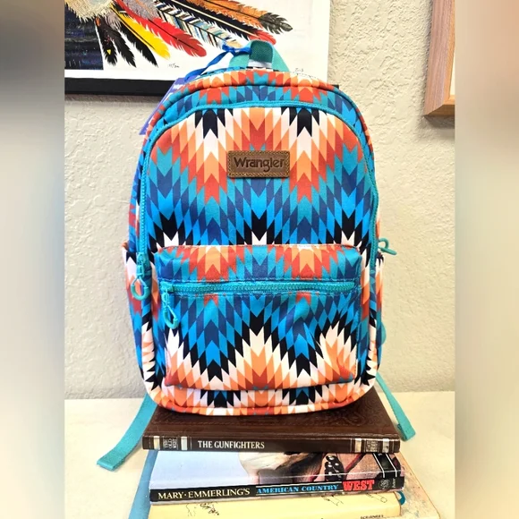 NWT wrangler backpack Wrangler Southwestern Knitted Backpack - Brown *NWT* main image 2
